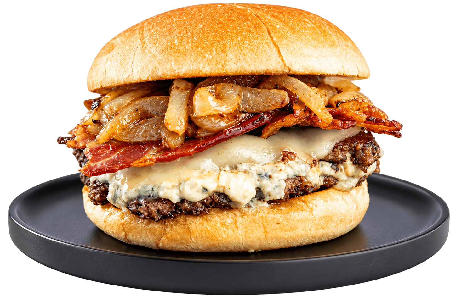 Bleu Cheese Bacon Double Burger